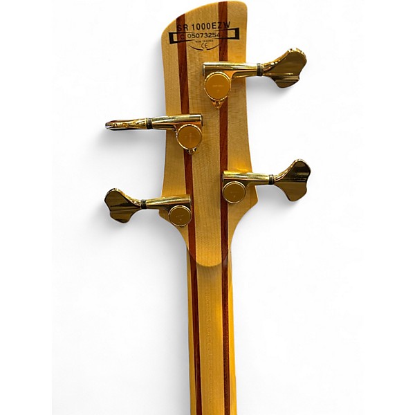 Used Ibanez SR1000EZW Natural Electric Bass Guitar