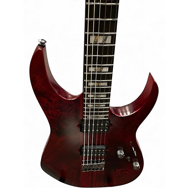 Used Ibanez RGT1221PB Red Stain Solid Body Electric Guitar