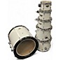 Used D3 Percussion 6 Piece Custom Polar White Drum Kit