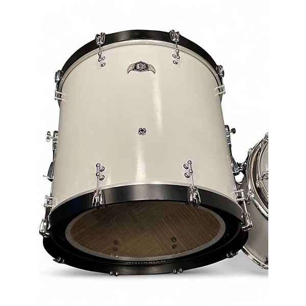 Used D3 Percussion 6 Piece Custom Polar White Drum Kit