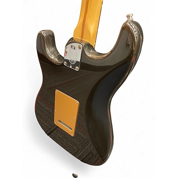 Used Fender Deluxe Stratocaster HSS MONTEGO BLACK Solid Body Electric Guitar