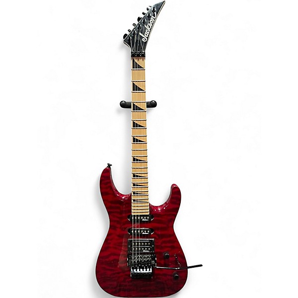 Used Jackson JS34Q Dinky Transparent Red Solid Body Electric Guitar