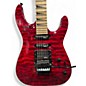 Used Jackson JS34Q Dinky Transparent Red Solid Body Electric Guitar