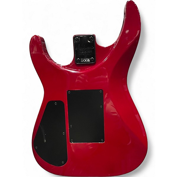 Used Jackson JS34Q Dinky Transparent Red Solid Body Electric Guitar