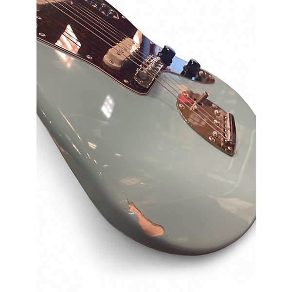 Used Squier CLASSIC VIBE 70'S JAGUAR Blue Solid Body Electric Guitar