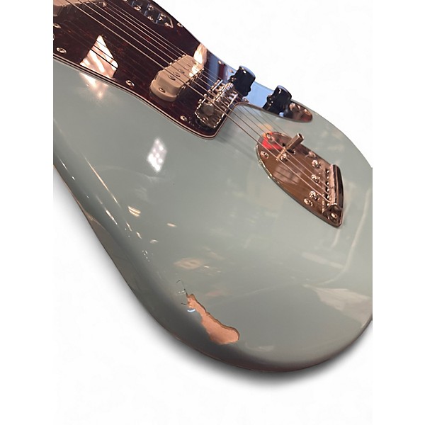 Used Squier CLASSIC VIBE 70'S JAGUAR Blue Solid Body Electric Guitar