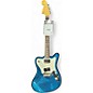 Used 1998 Squier Super Sonic Vista Series blue sparkle Solid Body Electric Guitar thumbnail