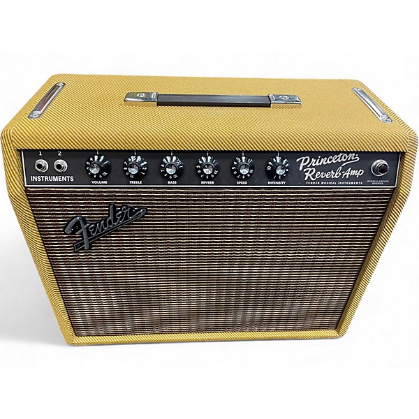 Used Fender 1965 Princeton Reverb 15W 1x10 Tube Guitar Combo Amp