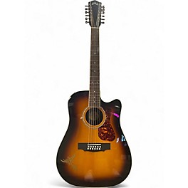 Used Guild D-2612CE Tobacco Sunburst 12 String Acoustic Electric Guitar