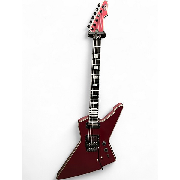 Used Schecter Guitar Research E1 FR S Sustainiac Satin Candy Apple Red Solid Body Electric Guitar