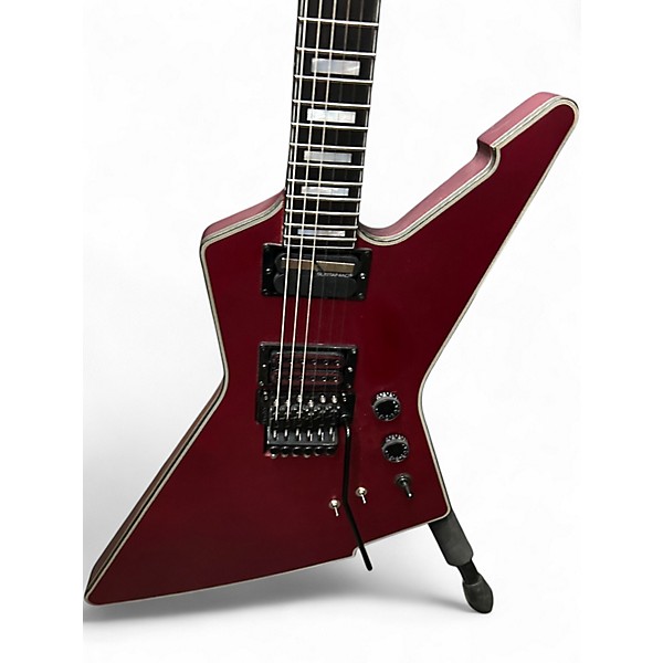 Used Schecter Guitar Research E1 FR S Sustainiac Satin Candy Apple Red Solid Body Electric Guitar