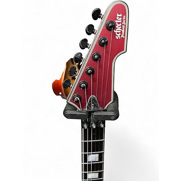 Used Schecter Guitar Research E1 FR S Sustainiac Satin Candy Apple Red Solid Body Electric Guitar