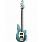 Used Ernie Ball Music Man Bongo 5 HH Blue Sparkle Electric Bass Guitar thumbnail