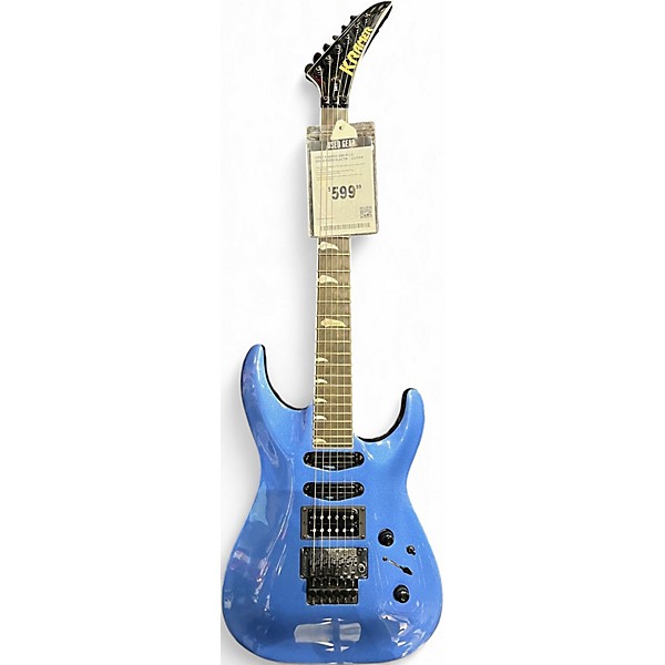 Used Kramer SM1 Blue Solid Body Electric Guitar