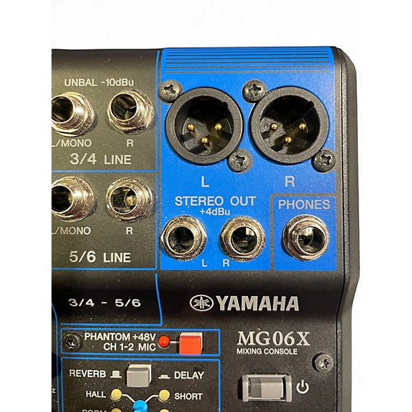 Used Yamaha MG06X Unpowered Mixer