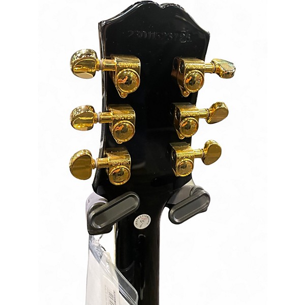 Used 2023 Epiphone Les Paul Custom Blackback Pro CREAM W BLACK BACK Solid Body Electric Guitar