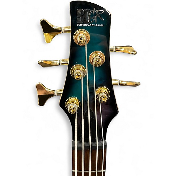 Used Ibanez SR405EPBDX Tropical Seafloor Burst Electric Bass Guitar