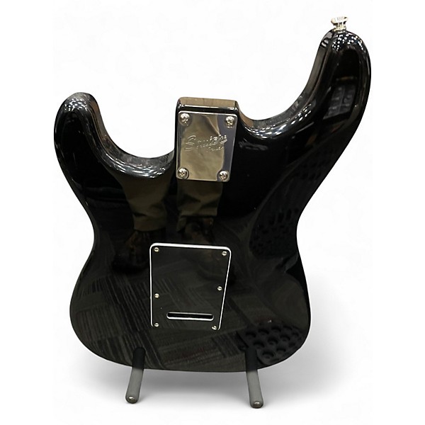 Used Squier Standard Stratocaster Black Solid Body Electric Guitar