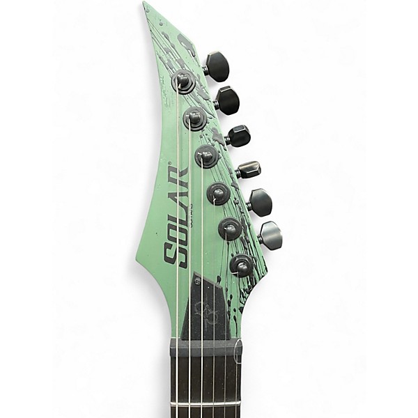Used Solar Guitars V1.6 Canibalismo Green Solid Body Electric Guitar