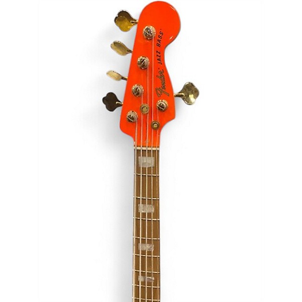 Used Fender MONONEON SIGNATURE Fluorescent Yellow Electric Bass Guitar