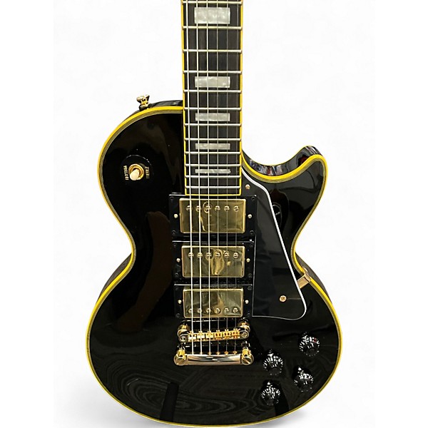 Used Epiphone Les Paul Custom Black Solid Body Electric Guitar