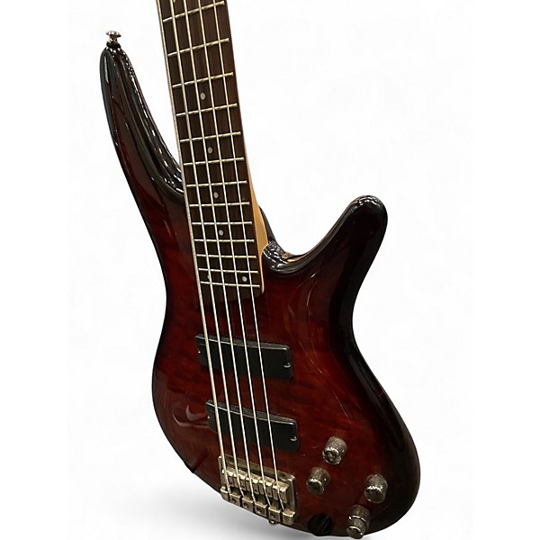 Used Ibanez SR405 5 String Dragon eye burst Electric Bass Guitar