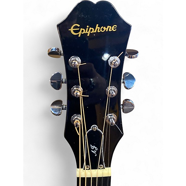 Used Epiphone AJ210CE Tobacco Burst Acoustic Electric Guitar