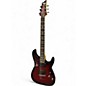 Used 2010s Schecter Guitar Research Demon 6 Crimson Red Burst Solid Body Electric Guitar thumbnail