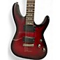 Used 2010s Schecter Guitar Research Demon 6 Crimson Red Burst Solid Body Electric Guitar