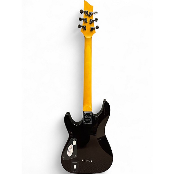 Used 2010s Schecter Guitar Research Demon 6 Crimson Red Burst Solid Body Electric Guitar