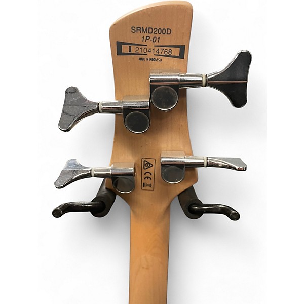 Used Ibanez SRMD200D Pearl White Electric Bass Guitar