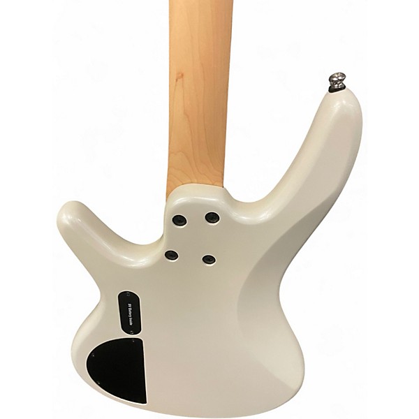 Used Ibanez SRMD200D Pearl White Electric Bass Guitar