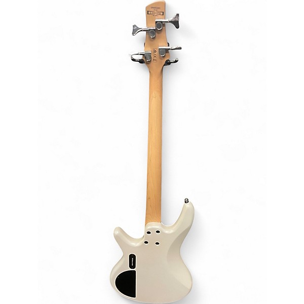 Used Ibanez SRMD200D Pearl White Electric Bass Guitar