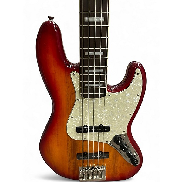 Used Squier Classic Vibe 70s Jazz Bass V Sienna Sunburst Electric Bass Guitar