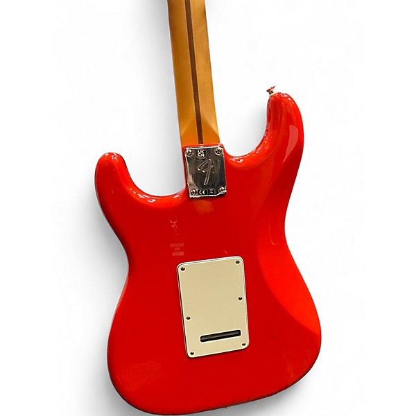 Used 2024 Fender Player II Stratocaster Coral Red Solid Body Electric Guitar