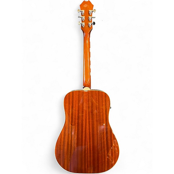 Used 2014 Epiphone Hummingbird Pro Faded Cherry Acoustic Electric Guitar