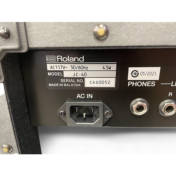 Used Roland JC40 JAZZ CHORUS 40W 2X10 Guitar Combo Amp