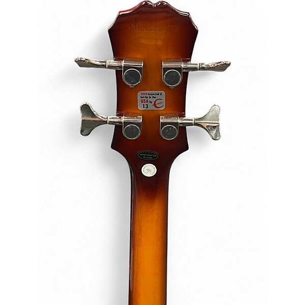 Used 2019 Epiphone Viola 3 Color Sunburst Electric Bass Guitar
