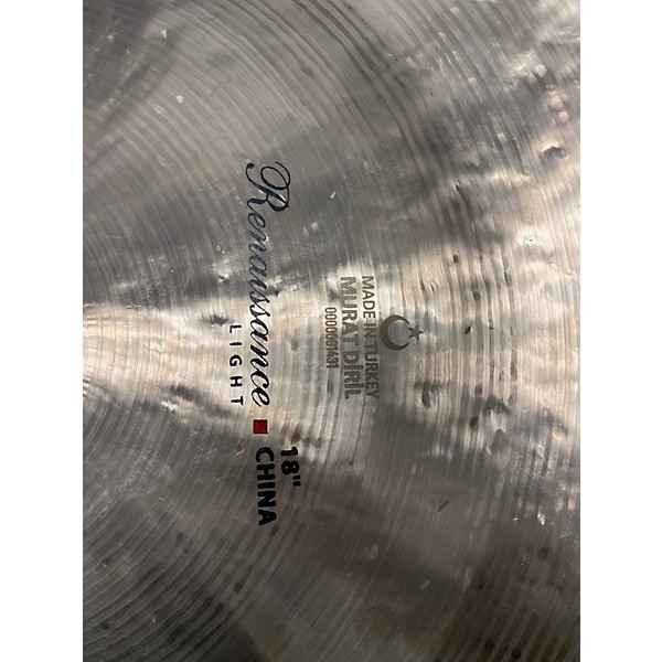 Used Murat Diril 18in 18IN RENAISSANCE LIGHT CHINA CYMBAL Cymbal