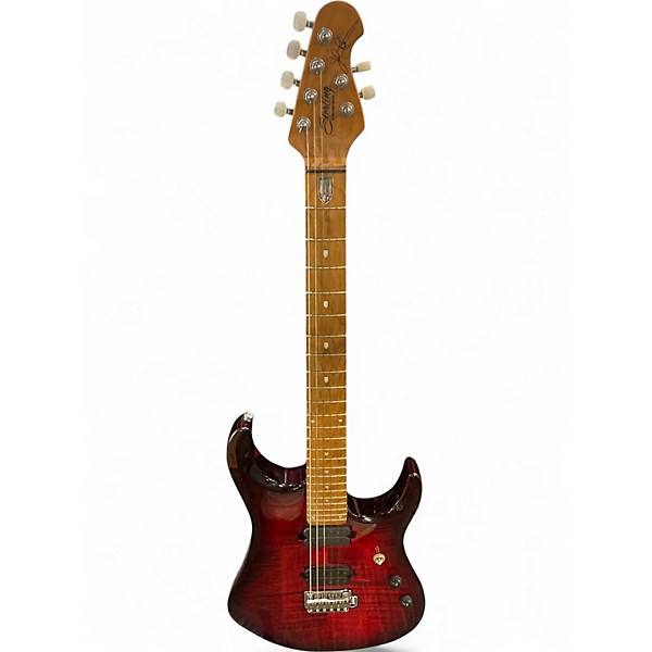 Used Sterling by Music Man JP150FM John Petrucci Signature Electric Guitar Royal Red Solid Body Electric Guitar