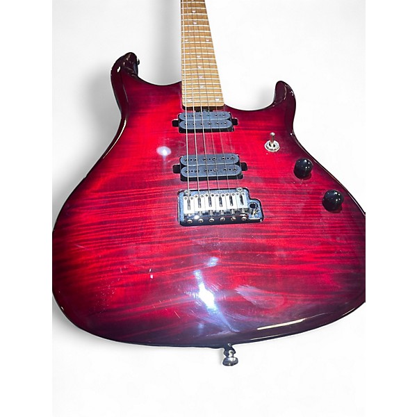 Used Sterling by Music Man JP150FM John Petrucci Signature Electric Guitar Royal Red Solid Body Electric Guitar