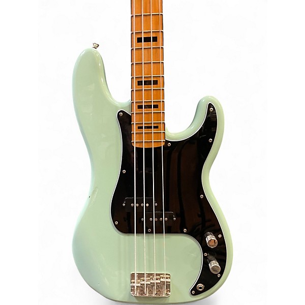 Used Squier Classic Vibe 1960S Precision Bass Surf Green Electric Bass Guitar