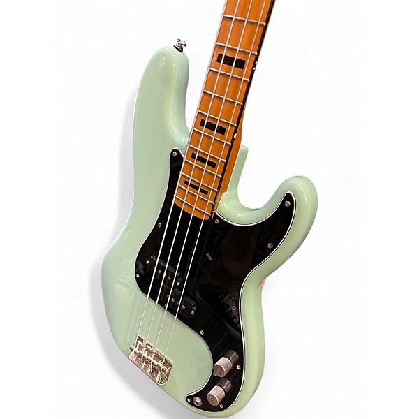 Used Squier Classic Vibe 1960S Precision Bass Surf Green Electric Bass Guitar