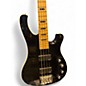 Used Schecter Guitar Research 004 Black and Gold Electric Bass Guitar