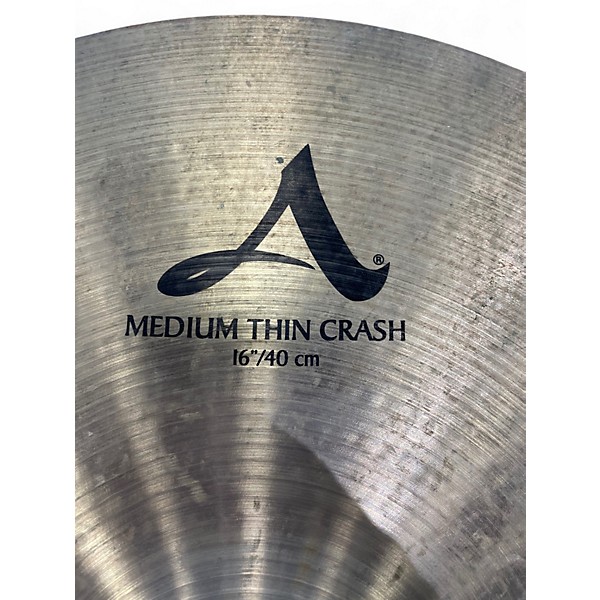 Used Zildjian 16in A Series Medium Thin Crash Cymbal