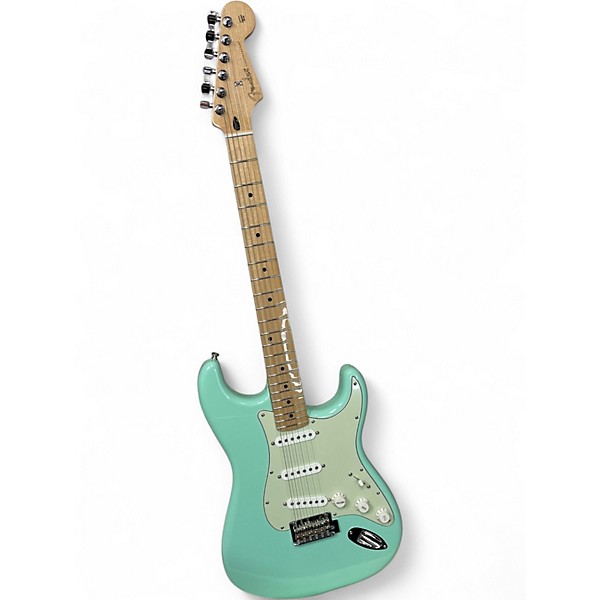 Used Fender FSR Player Stratocaster CME  Exclusive Surf Green w/ Mint Pickguard Solid Body Electric Guitar