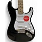 Used Squier Standard Stratocaster Black Solid Body Electric Guitar