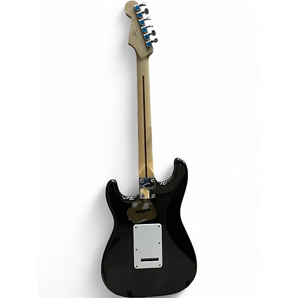 Used Squier Standard Stratocaster Black Solid Body Electric Guitar