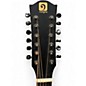 Used Vangoa VGE12-2 Satin Black 12 String Acoustic Electric Guitar