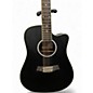 Used Vangoa VGE12-2 Satin Black 12 String Acoustic Electric Guitar